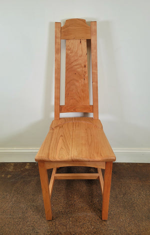 Solid cherry wood chair made by hand in Northern VA. Limbert chair by Hardwood Artisans, located in Culpeper, VA.