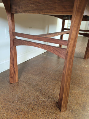 Table leg design from the Waterfall dining table. Handmade in Virginia.