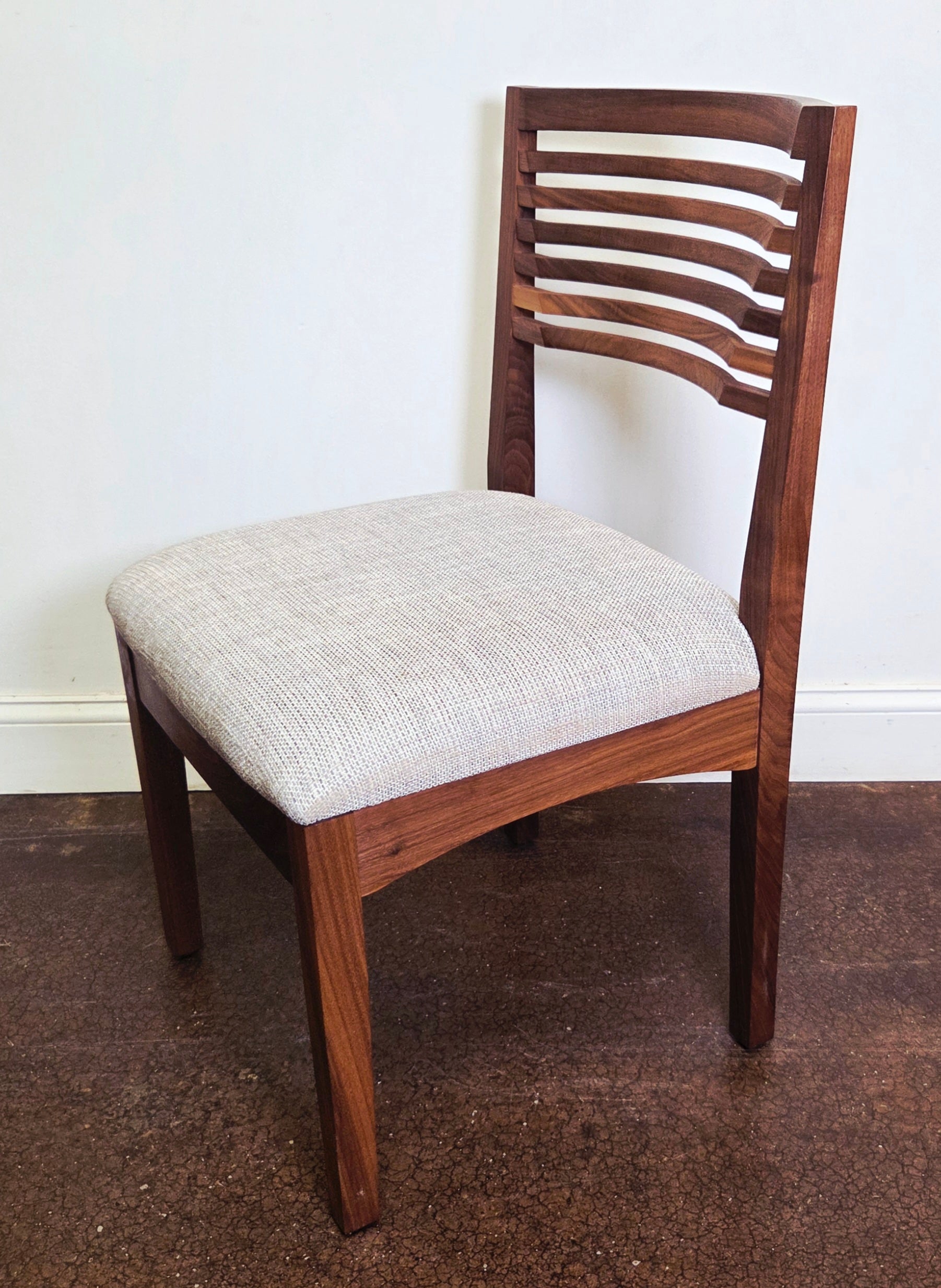 Beehive Side Chair in Walnut (Charcoal) - Sale Item