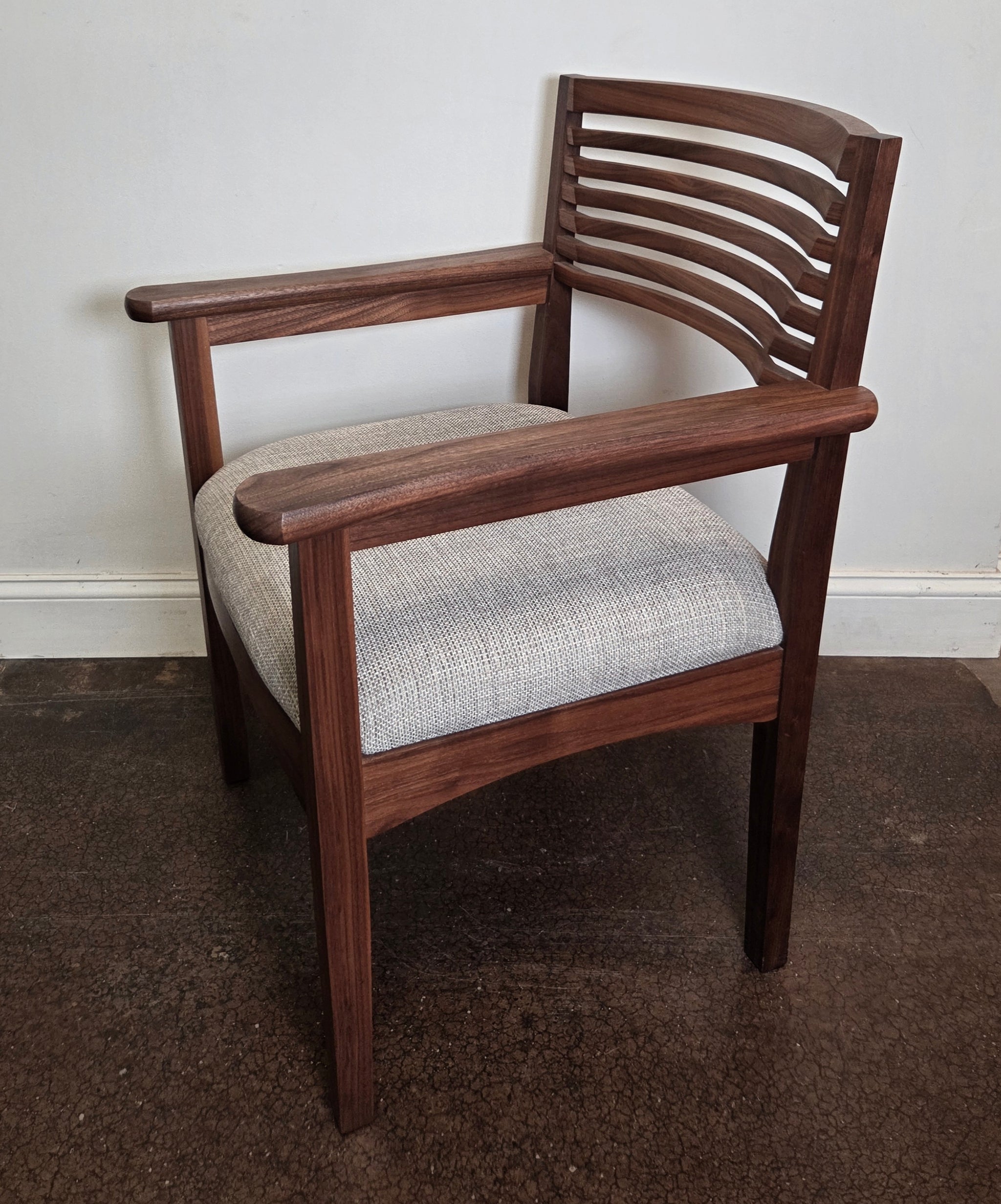 Beehive Arm Chair in Walnut (Charcoal) - Sale Item