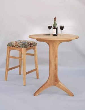 Artisan Stool shown with Round Bistro Table in Birch Made in America available in Virginia, near Maryland and Washington DC
