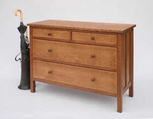 Craftsman Mesa in Quarter-Sawn White Oak with English Oak Stain, high quality bedroom furniture dresser by Hardwood Artisans