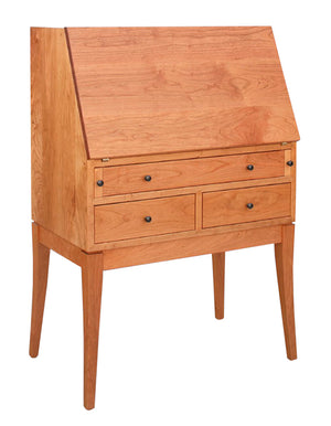 Simply Beautiful Secretary Desk custom family heirloom home office furniture in a wide range of solid hardwoods and finishes