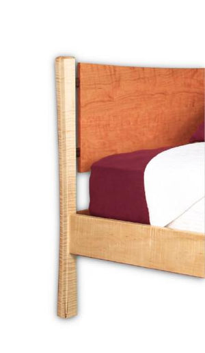Baton Rouge Bed in twin, full, queen & king sizes and in assorted hardwood quality bedroom furniture custom Made in the USA