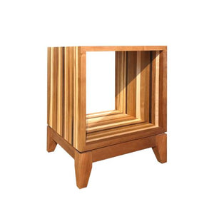 Jeannie Cube Base, Jeannie Pedestal, and Jeannie Cube are sustainable furniture pieces for you or as a gift Made in the USA