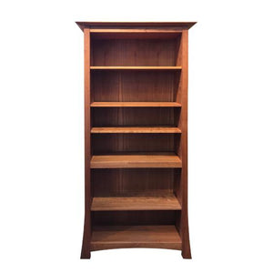 Glasgow Bookcase furniture handmade in red oak, birch, maple, cherry, mahogany, curly maple or 1/4 sawn white oak hardwood