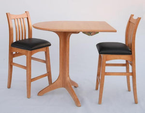 Artisan Stools shown with Drop Leaf Cafe Table in Maple with Custom Lacquer Finish furniture in Virginia, Maryland & Wash, DC