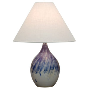 Scatchard Lamp Decorated Gray unique designer ceramic lamp made in USA and sold at Hardwood Artisans in Culpeper, Virginia
