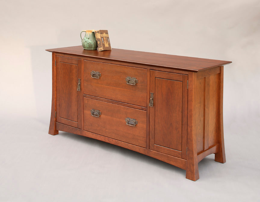 Glasgow Credenza w/ 2 deep file drawers and 2 side cabinets for executive / home office furniture made to order near Hamilton