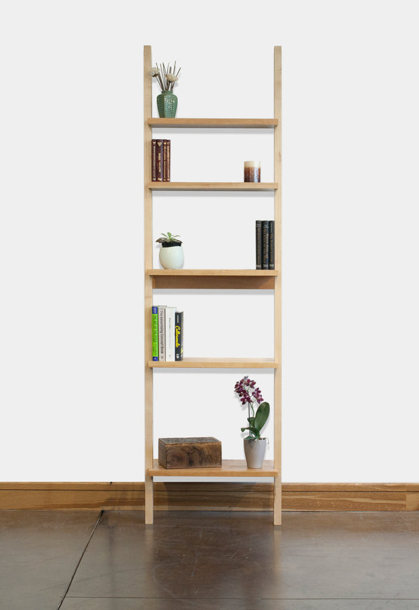 Leaning Bookcase Hardwood Artisans