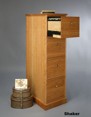 Shaker 4-Drawer File Cabinet custom heirloom quality, sustainable, executive or home office furniture near Tyson's Corner, VA