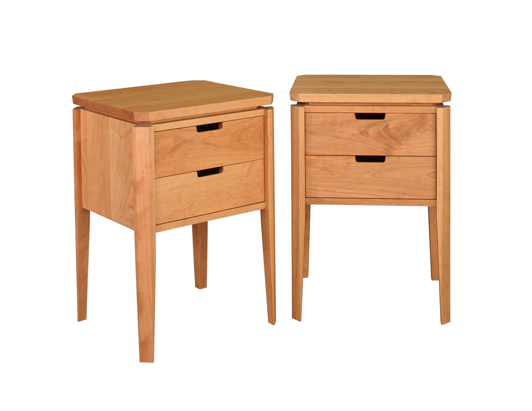 Susan Nightstand is a high quality space saving bedroom furniture design through Hardwood Artisans near Prince William County