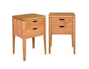 Susan Nightstand is a high quality space saving bedroom furniture design through Hardwood Artisans near Prince William County