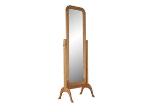 Cheval Mirror in Natural Cherry would make a unique self-standing bedroom floor mirror gift handcrafted near Chantilly, VA