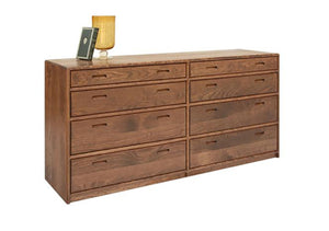 Contemporary 8-Drawer Dresser in Walnut displays a modern bedroom furniture style made by Artisans near Washington DC, VA, MD