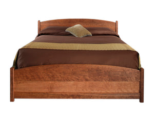 Rhianna twin long-twin full queen size beds available in assorted hardwoods features quality bedroom furniture Made in USA