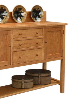 Custom Craftsman Huntboard w/ Back Splash in Natural Cherry, more than simple storage, an elegant heirloom quality furniture