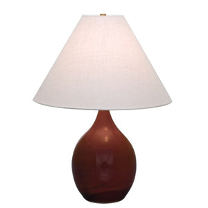 Scatchard Lamp Copper Red unique designer ceramic lamp made in USA and sold at Hardwood Artisans in Bethesda, Maryland