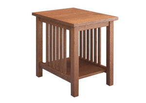 Crofters End Table in 1/4-Sawn White Oak with English Oak Finish, by Hardwood Artisans is made to order near Clarksburg, MD