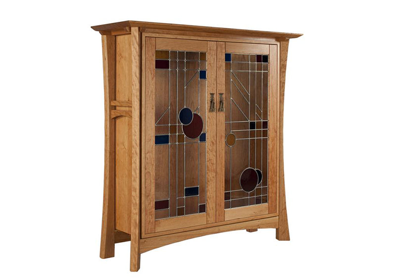 Waterfall Library has an Asian-influenced style is free-standing w/ elegant curved legs & front edges office furniture in DC