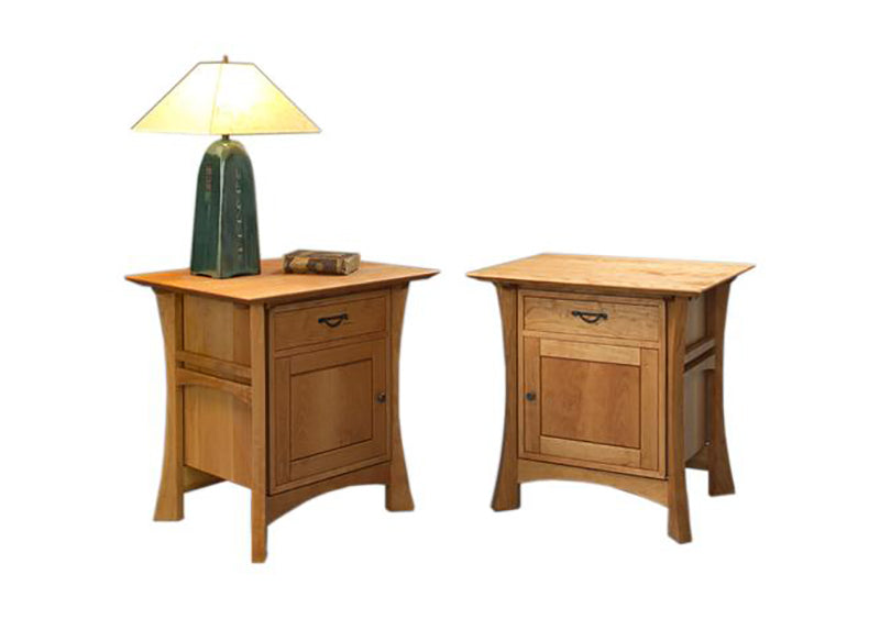 Waterfall Parmet Nightstand in Natural Cherry is an Asian influenced Bedroom furniture bed stand near Washington DC, VA, MD