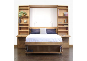 Desk Wall Bed is a modern custom made pull-out bed ideal for student or office spaces & extra sleeping bed in VA, MD, and DC