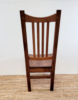 Side dining chair from the Highland Collection at Hardwood Artisans. Located in Culpeper, VA. 