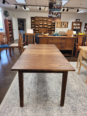Custom Shaker Extension Dining Table with 18" Leaf - Sale Item