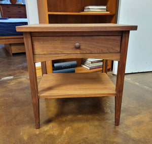 Modern Shaker Nightstand in Walnut - Sale Item