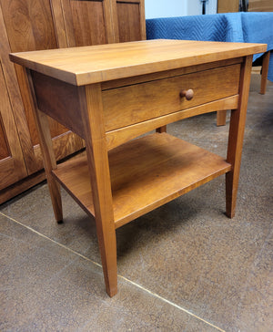 Modern Shaker Nightstand (Cherry) - Sale Item