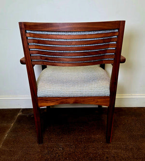 Beehive Arm Chair in Walnut (Upholstered Back) - Sale Item