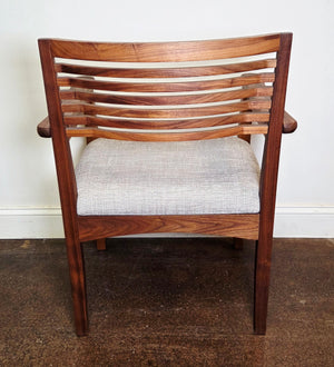 Beehive Arm Chair in Walnut (Charcoal) - Sale Item