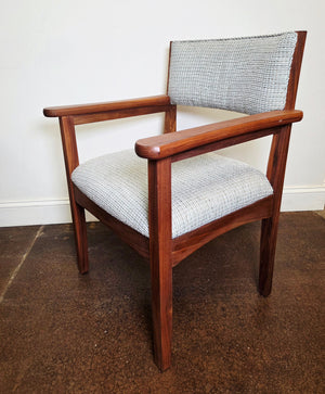Beehive Arm Chair in Walnut (Upholstered Back) - Sale Item