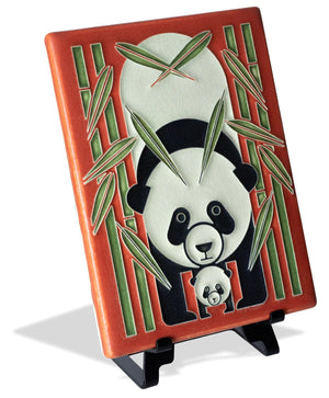 Motawi Art Tile - 6x8 Panda Panda