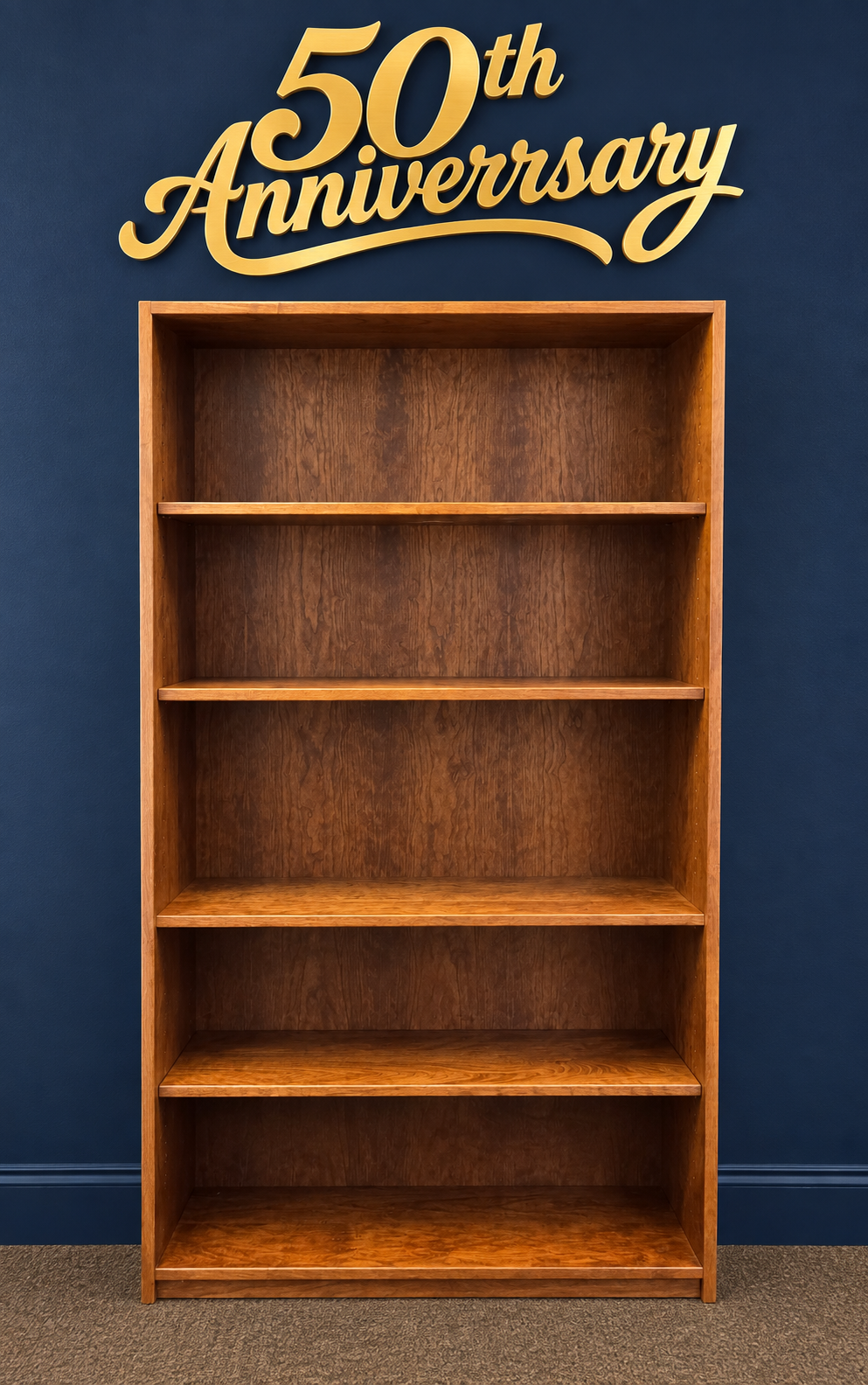 Basic Bookcase in Cherry_Williamsburg Lacquer - Anniversary Sale Item