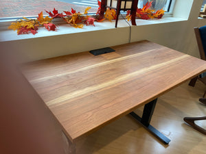 Sit-Stand Adjustable 48" Desk in Cherry - Sale Item