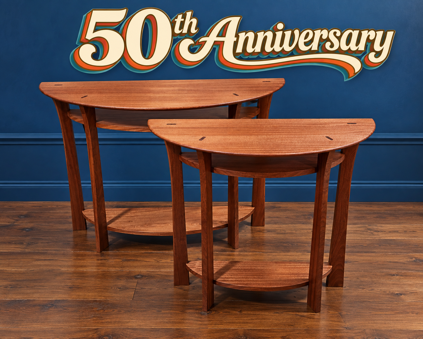 Waterfall Tables in Sapele - Anniversary Sale Item