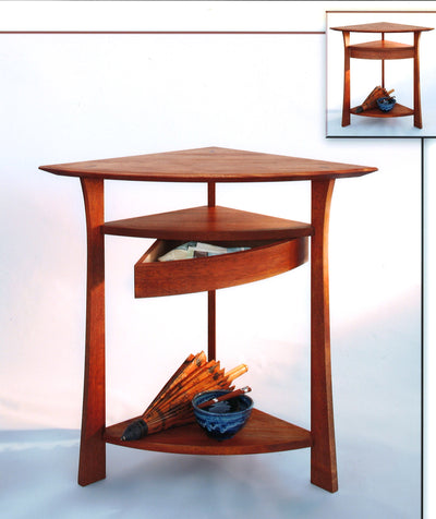 Waterfall Corner Table | Hardwood Artisans Handcrafted Living