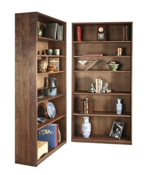 Basic bookcase in cherry with williamsburg lacquer made by Hardwood Artisans near Reston, VA