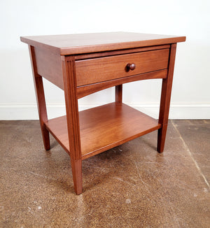 Modern Shaker Nightstand (Mahogany with Lacquer) - Sale Item