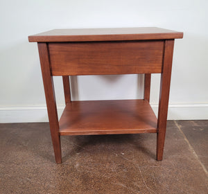 Modern Shaker Nightstand (Mahogany with Lacquer) - Sale Item