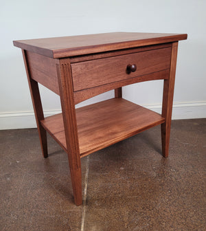 Modern Shaker Nightstand (Mahogany) - Sale Item