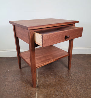 Modern Shaker Nightstand (Mahogany) - Sale Item