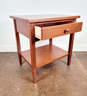 Modern Shaker Nightstand (Mahogany with Lacquer) - Sale Item