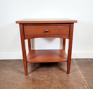 Modern Shaker Nightstand (Mahogany with Lacquer) - Sale Item