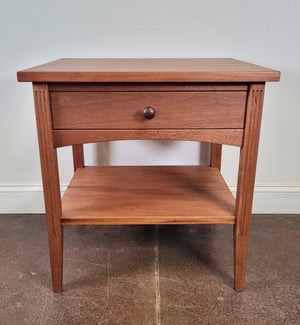 Modern Shaker Nightstand (Mahogany) - Sale Item