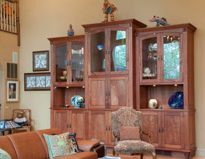 Cabinet Case shown in Mahogany a Custom Furniture Design made-to-order just for you at Hardwood Artisans near Loudoun VA