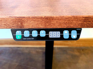 Adjustable Desk controls to change the height as needed