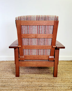 Morris Chair and Footstool made in USA at Hardwood Artisans in Charlottesville, Virginia