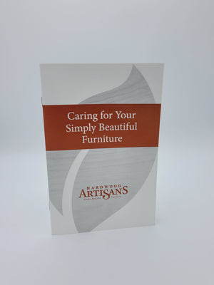 Hardwood Artisans Furniture Care Kit Brochure made in Charlottesville, VA
